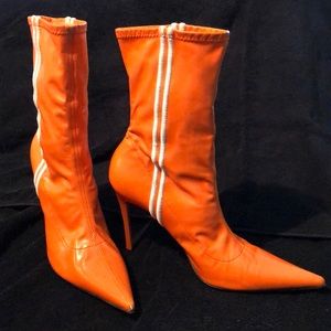 Fierce Orange CASADEI FLUO boots size9
